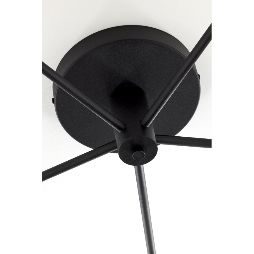 Jupiter 2048 - Prie lubų montuojama liustra PRATO 5xG9/14W/230V juoda/dūminė pilka