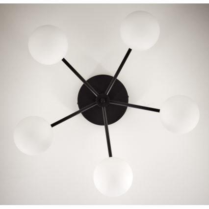 Jupiter 2049 - Prigludęs lubinis šviestuvas PRATO 5xG9/14W/230V juoda/balta