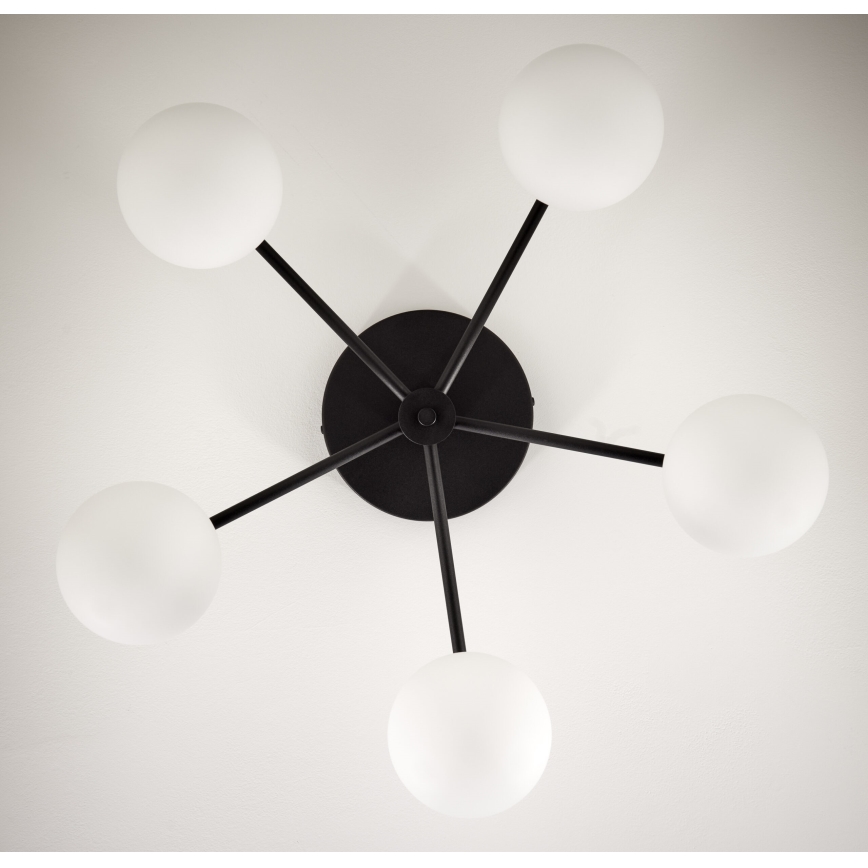 Jupiter 2049 - Prigludęs lubinis šviestuvas PRATO 5xG9/14W/230V juoda/balta