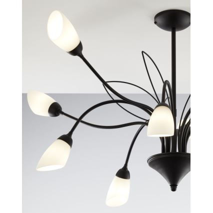 Jupiter 2056 - liustra ant strypo GLORIOSA 10xG9/14W/230V juoda