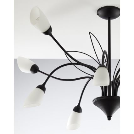 Jupiter 2056 - liustra ant strypo GLORIOSA 10xG9/14W/230V juoda