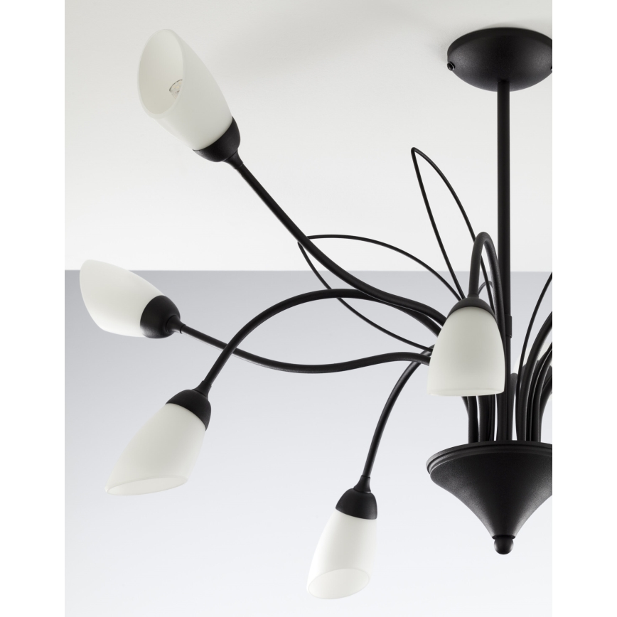 Jupiter 2056 - liustra ant strypo GLORIOSA 10xG9/14W/230V juoda