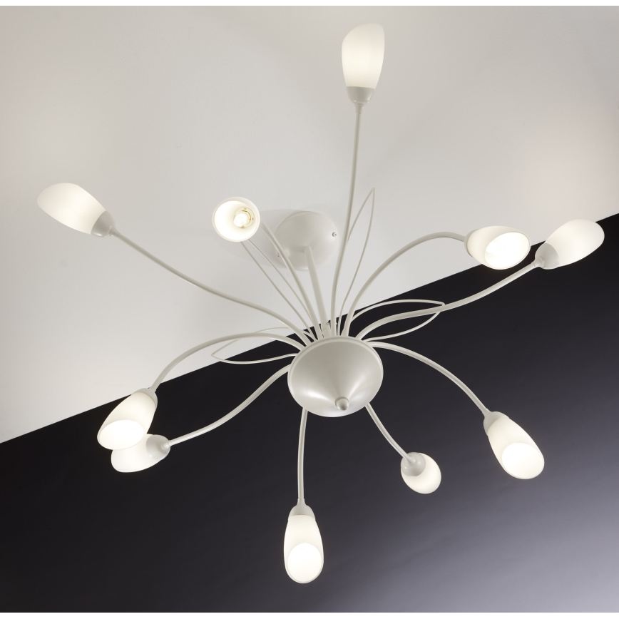 Jupiter 2061 - Pakabinamas šviestuvas ant strypo GLORIOSA 10xG9/14W/230V kreminis