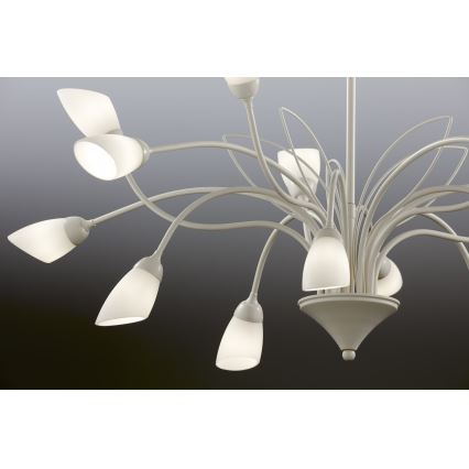 Jupiter 2062 - Sietynas ant grandinės GLORIOSA 15xG9/14W/230V kremiškos spalvos