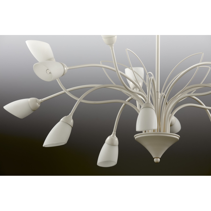 Jupiter 2062 - Sietynas ant grandinės GLORIOSA 15xG9/14W/230V kremiškos spalvos