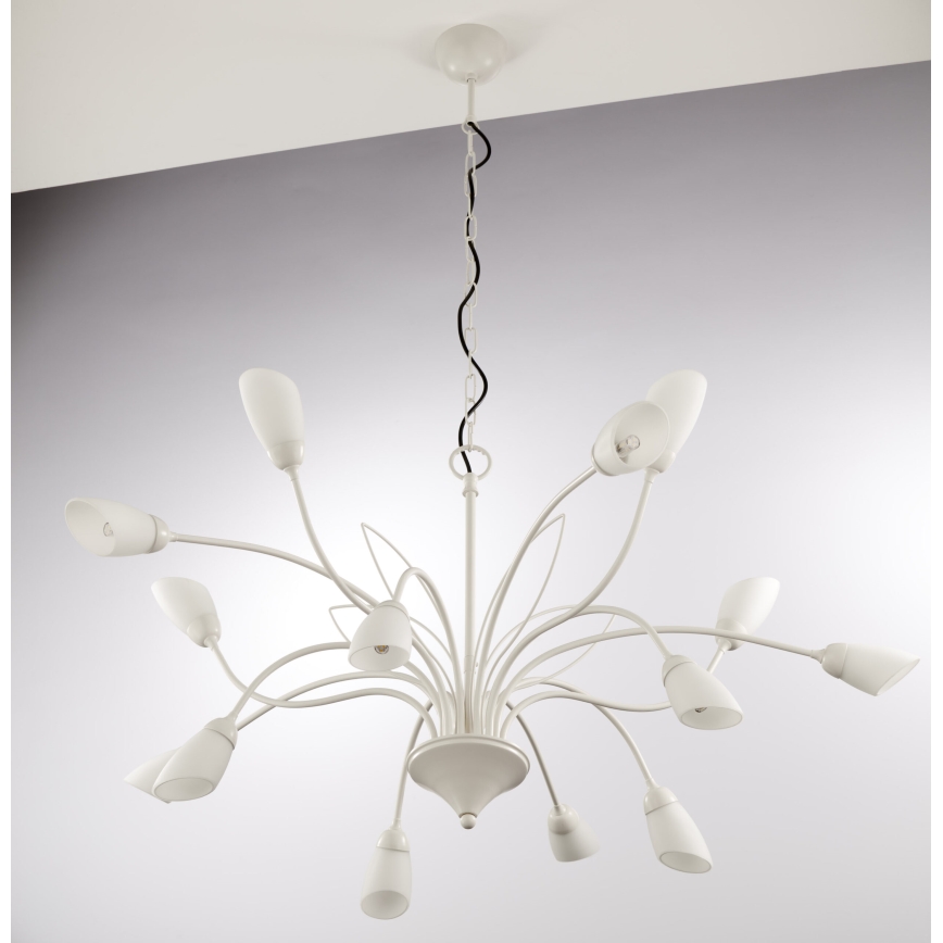 Jupiter 2062 - Sietynas ant grandinės GLORIOSA 15xG9/14W/230V kremiškos spalvos