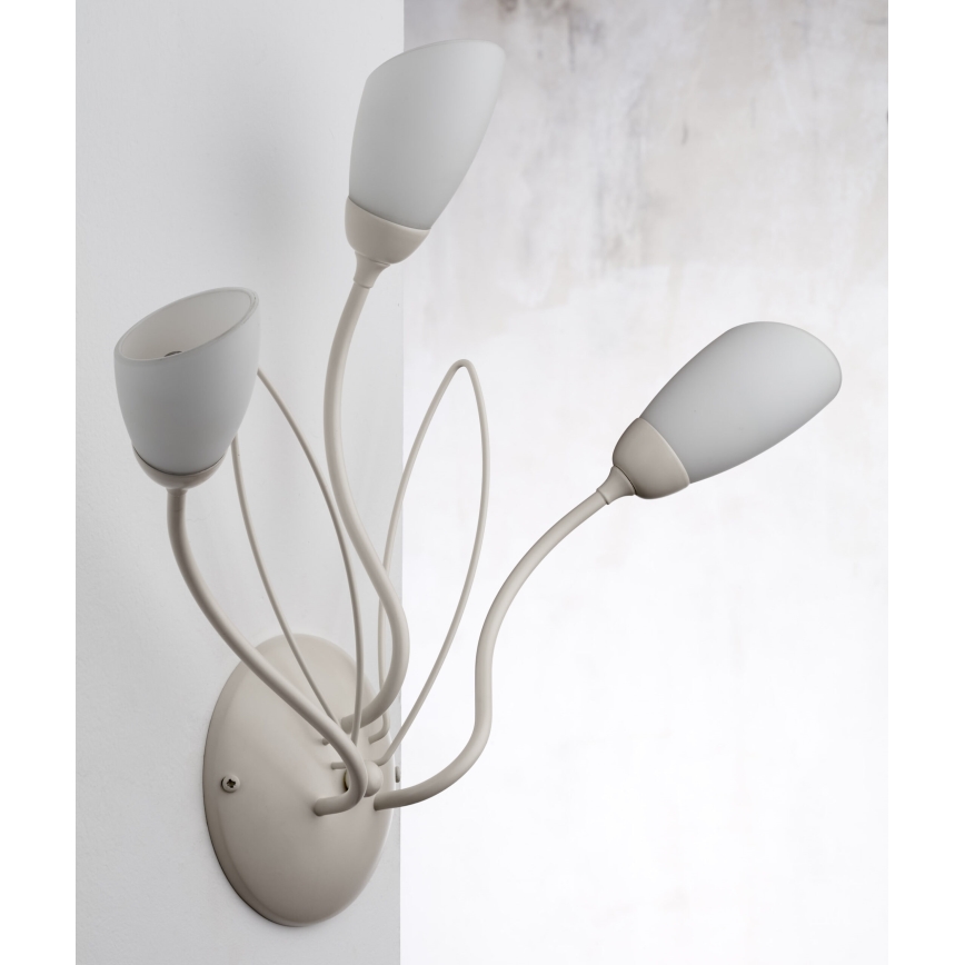 Jupiter 2064 - Sieninis šviestuvas GLORIOSA 3xG9/14W/230V kremo spalvos