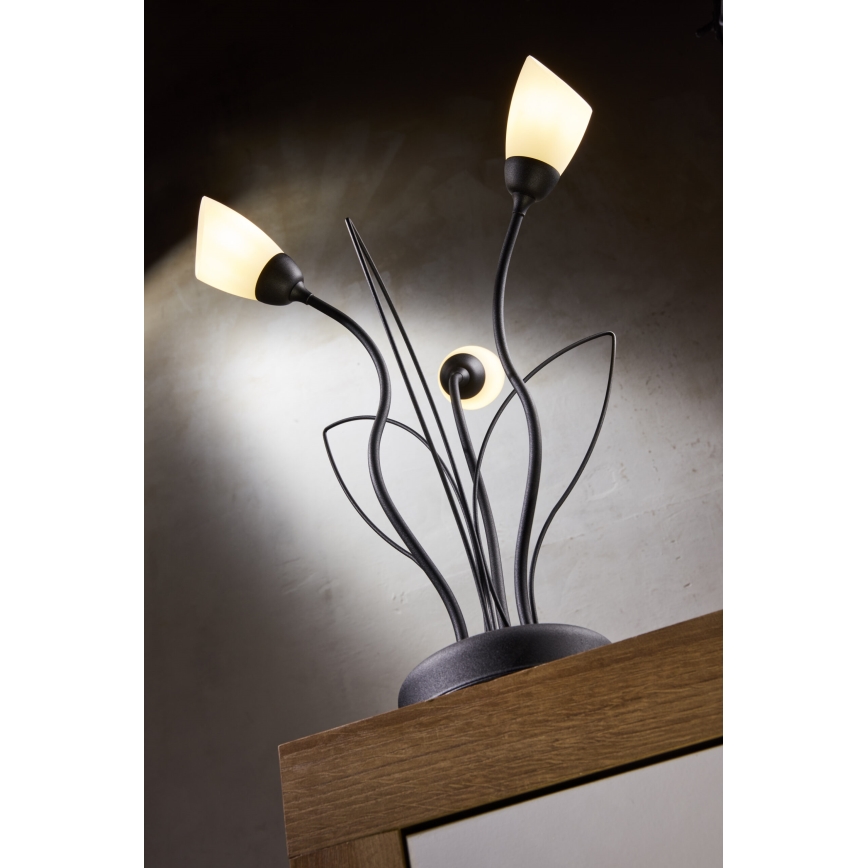 Jupiter 2065 - Stalinis šviestuvas GLORIOSA 3xG9/14W/230V juodas