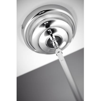 Jupiter 2072 - Pakabinamas šviestuvas ant strypo PLATINO 3xE27/15W/230V žalias / blizgus chromas