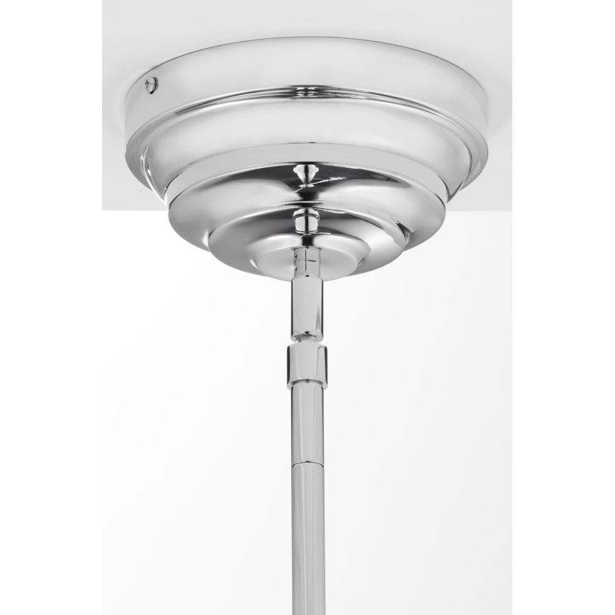 Jupiter 2072 - Pakabinamas šviestuvas ant strypo PLATINO 3xE27/15W/230V žalias / blizgus chromas