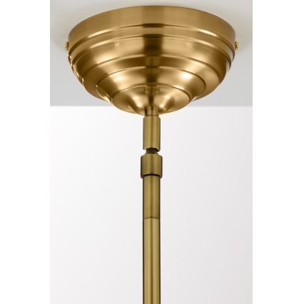 Jupiter 2073 - pakabinama liustra ant strypo PLATINO 1xE27/15W/230V žalia/auksinė