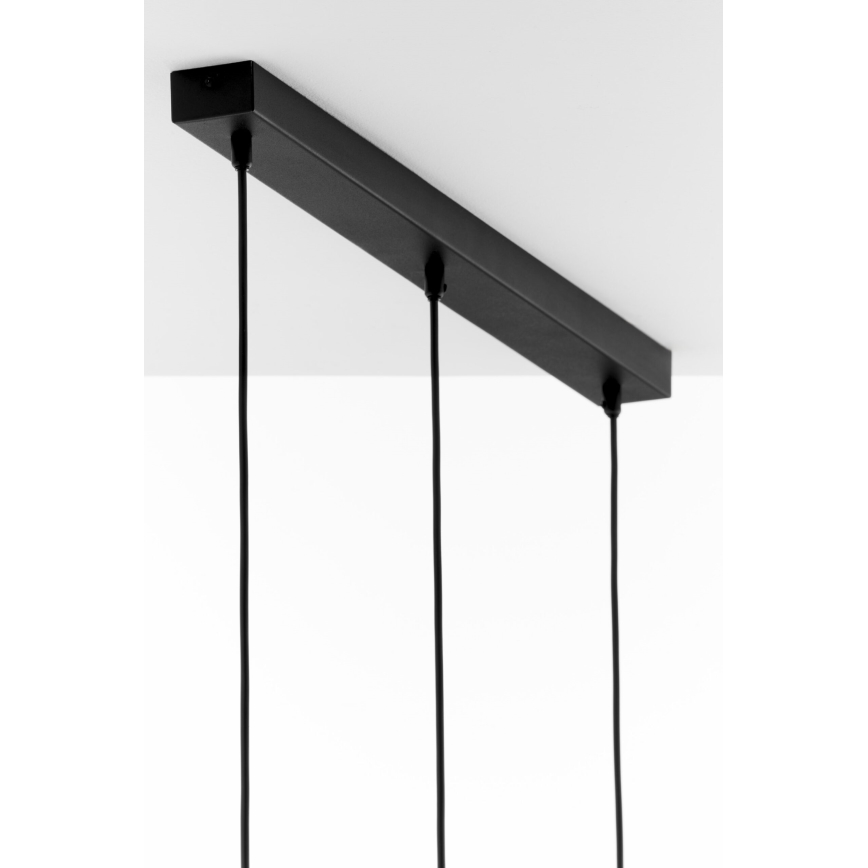 Jupiter 2092 - Liustra ant troselio CORTINA 3xE27/15W/230V auksinė/juoda