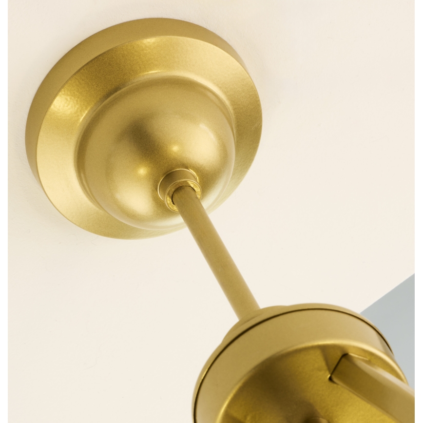 Jupiter 2114 - liustra ant stiebo KASZMIR 5xE27/15W/230V mėlyna/auksinė