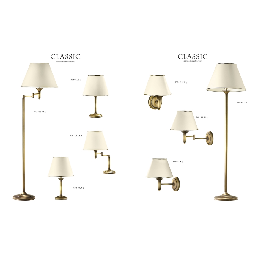 Jupiter 506 - CL K p - Sieninis šviestuvas CLASSIC E27/60W/230V