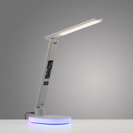 JUST LIGHT. 11018-16 - LED RGBW Tamsinama jutiklinė stalinė lempa su belaidžiu įkrovimu TINA LED/4W/230V balta