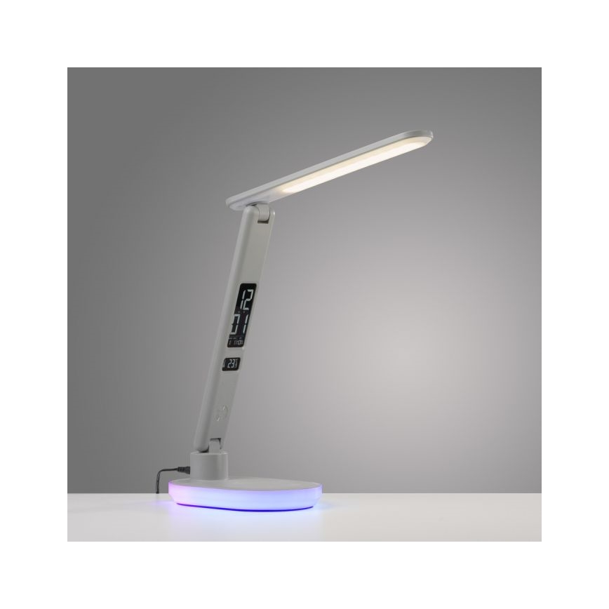 JUST LIGHT. 11018-16 - LED RGBW Tamsinama jutiklinė stalinė lempa su belaidžiu įkrovimu TINA LED/4W/230V balta