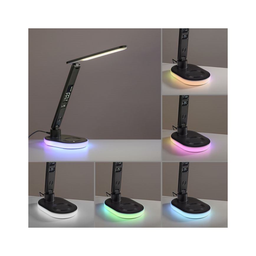 JUST LIGHT. 11018-18 - LED RGBW LED Reguliuojama jutiklinė stalinė lempa su belaidžiu įkrovikliu TINA LED/4W/230V