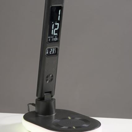 JUST LIGHT. 11018-18 - LED RGBW Reguliuojama Touch Stalo Lempa su Belaidžiu Įkrovimu TINA LED/4W/230V Juoda