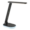 JUST LIGHT. 11018-18 - LED RGBW Reguliuojama Touch Stalo Lempa su Belaidžiu Įkrovimu TINA LED/4W/230V Juoda