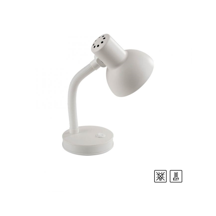 JUST LIGHT. 11080-16 - Lankstus stalinis šviestuvas FLEXI 1xE27/25W/230V baltas