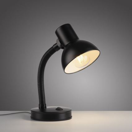 JUST LIGHT. 11080-18 - Lanksčioji stalinė lempa FLEXI 1xE27/25W/230V juoda