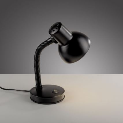 JUST LIGHT. 11080-18 - Lanksti staline lempa FLEXI 1xE27/25W/230V juoda
