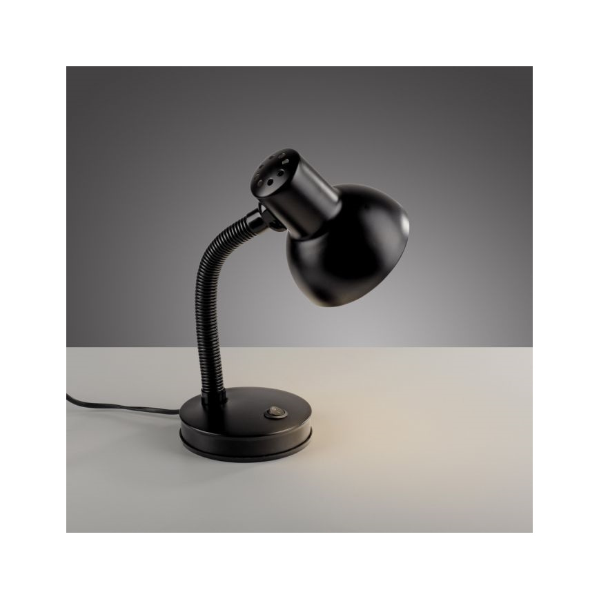 JUST LIGHT. 11080-18 - Lanksti staline lempa FLEXI 1xE27/25W/230V juoda
