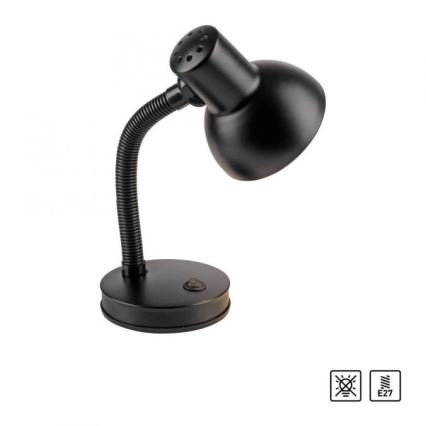 JUST LIGHT. 11080-18 - Lanksti staline lempa FLEXI 1xE27/25W/230V juoda