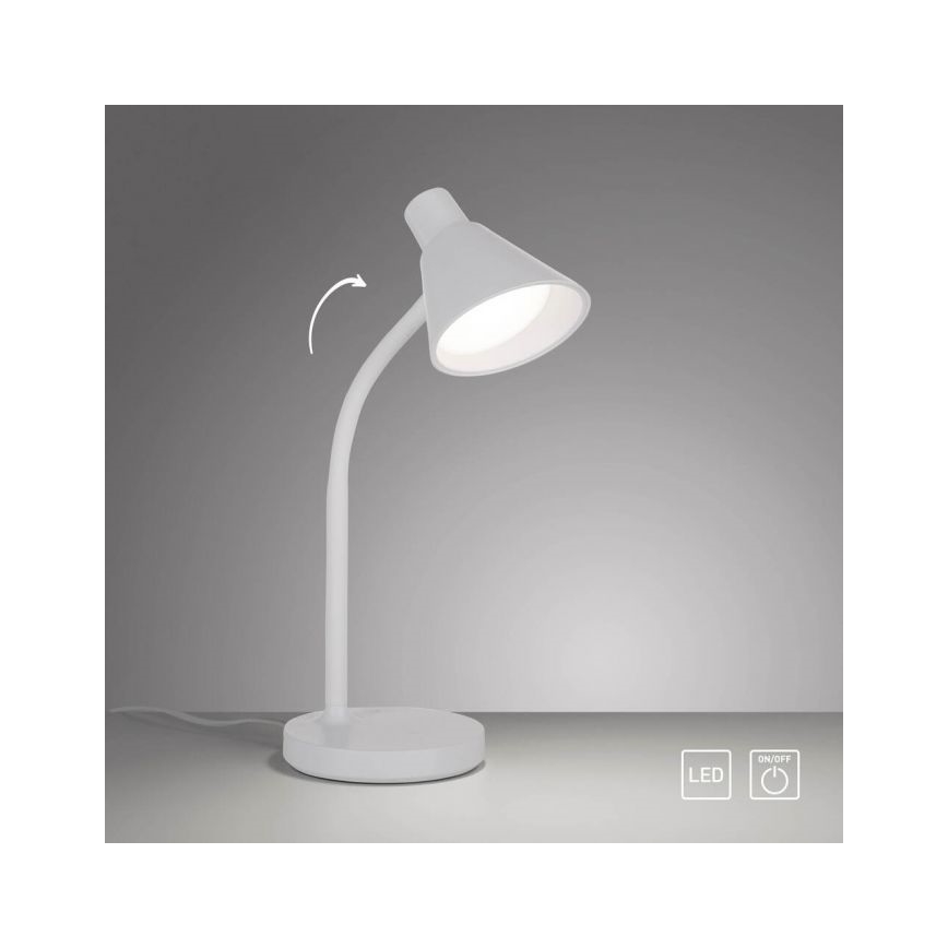 JUST LIGHT. 11248-16 - LED lanksti stalo lempa PIXIE LED/4,5W/230V balta