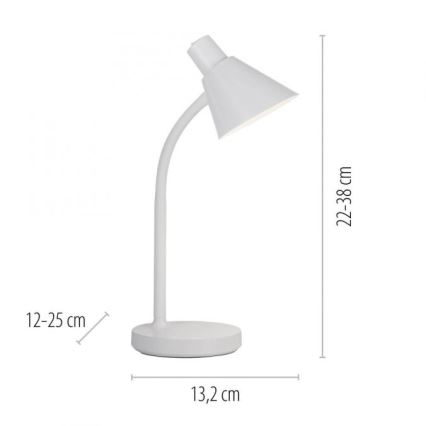 JUST LIGHT. 11248-16 - LED lanksti stalo lempa PIXIE LED/4,5W/230V balta