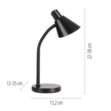 JUST LIGHT. 11248-18 - Lanksti LED stalinė lempa PIXIE LED/4,5W/230V juoda