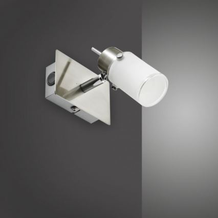 JUST LIGHT. 11931-55 - LED sieninis akcentinis šviestuvas MAX 1xGU10/4W/230V matinis chromas