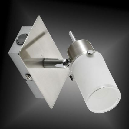 JUST LIGHT. 11931-55 - LED sieninis akcentinis šviestuvas MAX 1xGU10/4W/230V matinis chromas