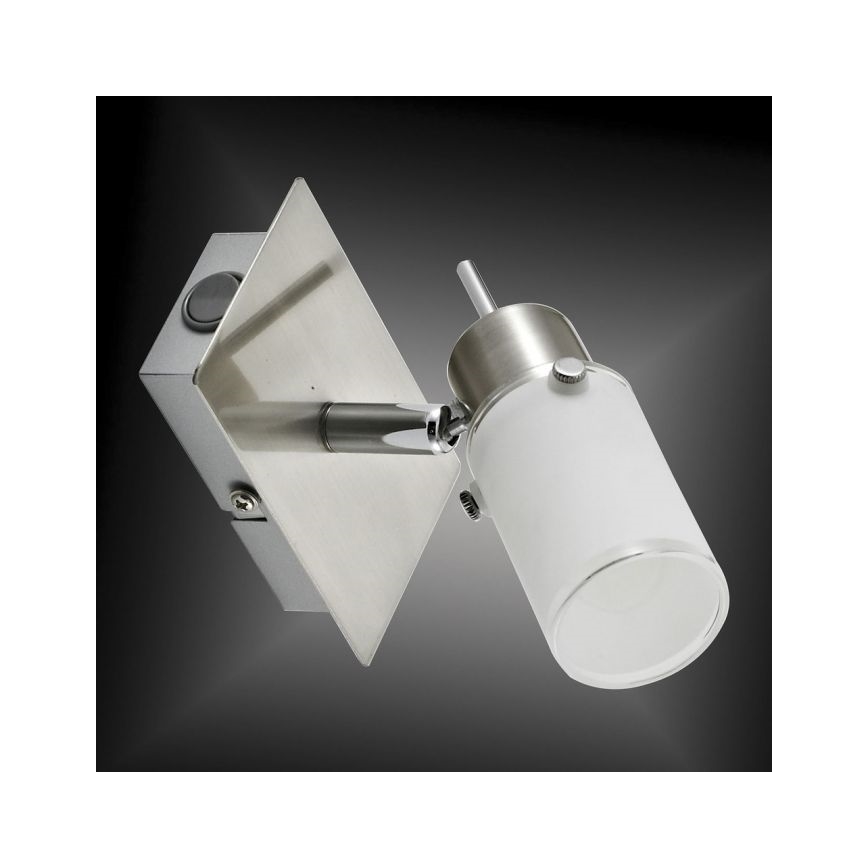 JUST LIGHT. 11931-55 - LED sieninis akcentinis šviestuvas MAX 1xGU10/4W/230V matinis chromas