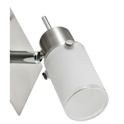 JUST LIGHT. 11931-55 - LED sieninis akcentinis šviestuvas MAX 1xGU10/4W/230V matinis chromas