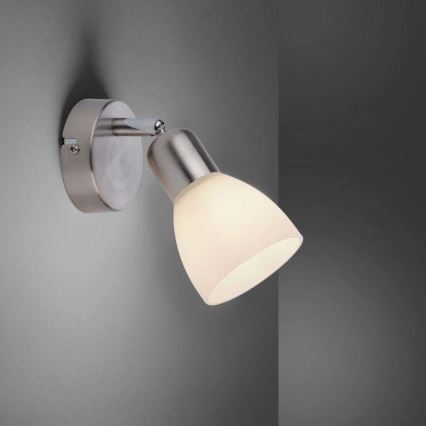 JUST LIGHT. 11951-55 - Sieninis akcentinis šviestuvas KARO 1xE14/40W/230V matinis chromas