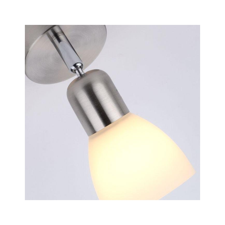 JUST LIGHT. 11951-55 - Sieninis akcentinis šviestuvas KARO 1xE14/40W/230V matinis chromas