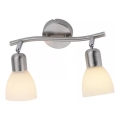 JUST LIGHT. 11952-55 - Taškinis šviestuvas KARO 2xE14/40W/230V, matinis chromas