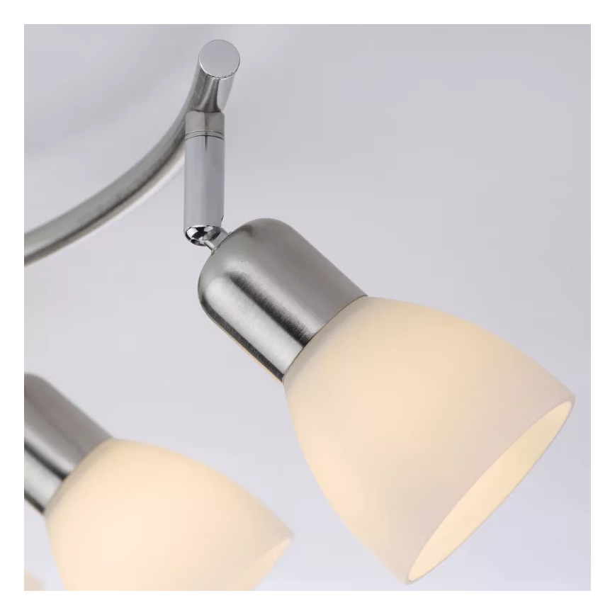 JUST LIGHT. 11952-55 - Taškinis šviestuvas KARO 2xE14/40W/230V, matinis chromas