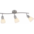 JUST LIGHT. 11953-55 - Taškinis šviestuvas KARO 3xE14/40W/230V matinis chromas