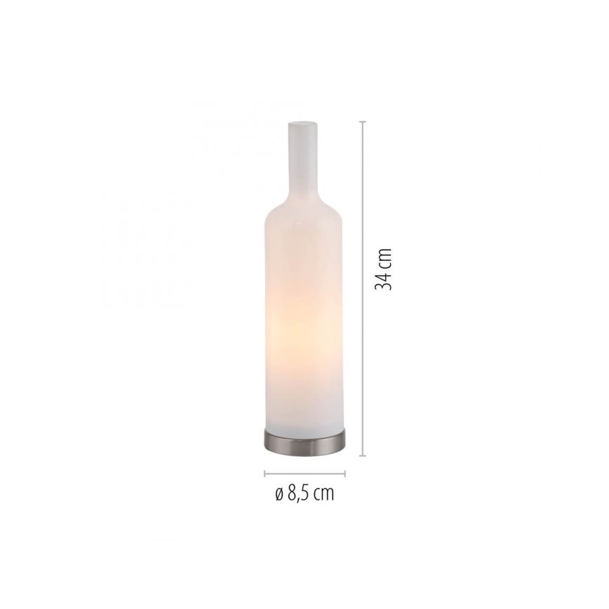JUST LIGHT. 14006-16 - Stalinis šviestuvas BOTTLE 1xE14/25W/230V baltas