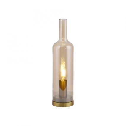 JUST LIGHT. 14006-27 - Stalinis šviestuvas BOTTLE 1xE14/25W/230V smėlinė/dūminė
