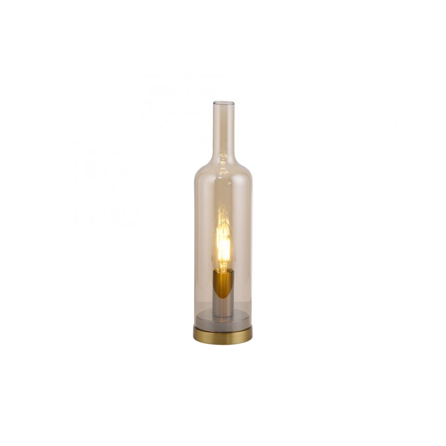 JUST LIGHT. 14006-27 - Stalinis šviestuvas BOTTLE 1xE14/25W/230V smėlinė/dūminė