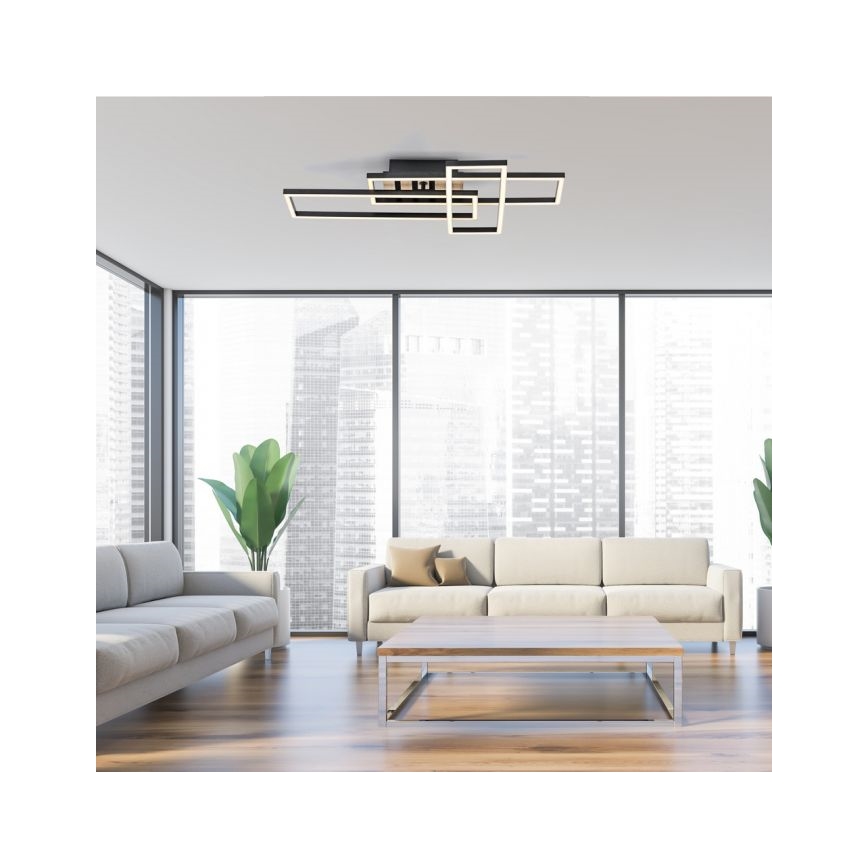 JUST LIGHT. 14051-79 - LED lubinis šviestuvas AKUSTIKA LED/20,5W/230V ąžuolas/juoda