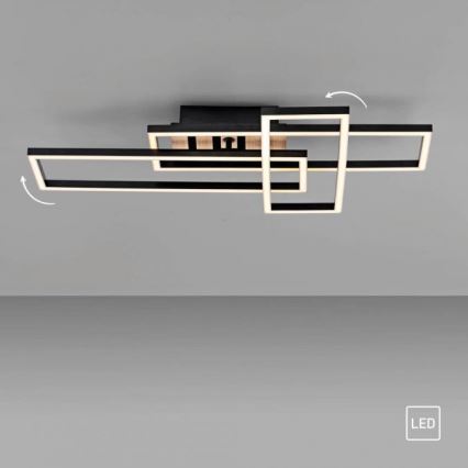 JUST LIGHT. 14051-79 - LED lubinis šviestuvas AKUSTIKA LED/20,5W/230V ąžuolas/juoda