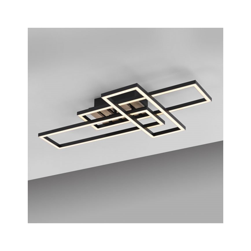 JUST LIGHT. 14051-79 - LED lubinis šviestuvas AKUSTIKA LED/20,5W/230V ąžuolas/juoda