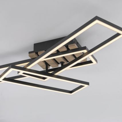 JUST LIGHT. 14051-79 - LED lubinis šviestuvas AKUSTIKA LED/20,5W/230V ąžuolas/juoda