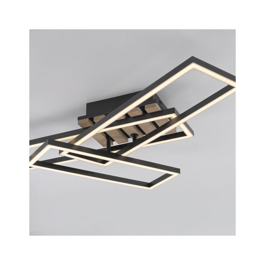 JUST LIGHT. 14051-79 - LED lubinis šviestuvas AKUSTIKA LED/20,5W/230V ąžuolas/juoda