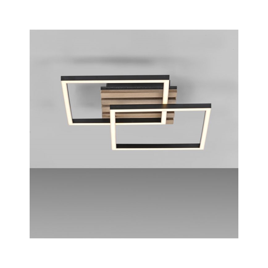 JUST LIGHT. 14053-79 - LED lubinis šviestuvas AKUSTIKA LED/15W/230V ąžuolas/juoda