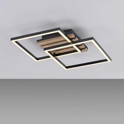 JUST LIGHT. 14053-79 - LED lubinis šviestuvas AKUSTIKA LED/15W/230V ąžuolas/juoda